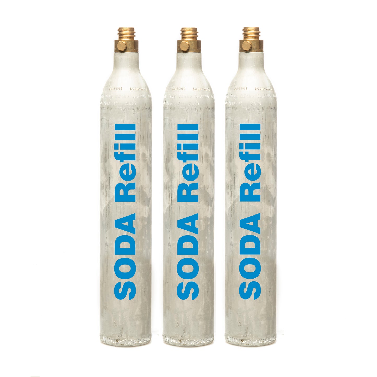 60l CO2 Refill - 3 Cylinders, Sodastream, Aarke, Philips, Quooker