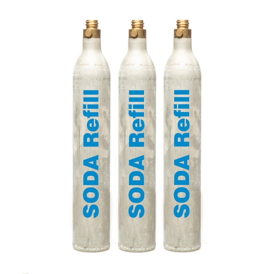 60l CO2 Refill - 3 Cylinders, Sodastream, Aarke, Philips, Quooker