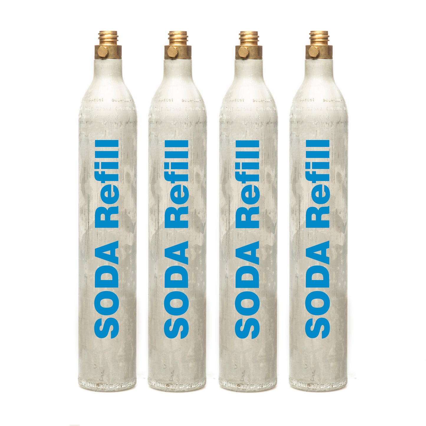 60l CO2 Refill - 4 Cylinders, Sodastream, Aarke, Philips, Quooker