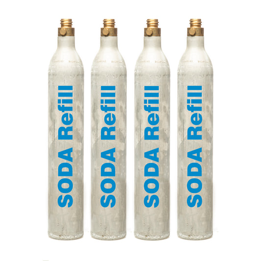 60l CO2 Refill - 4 Cylinders, Sodastream, Aarke, Philips, Quooker
