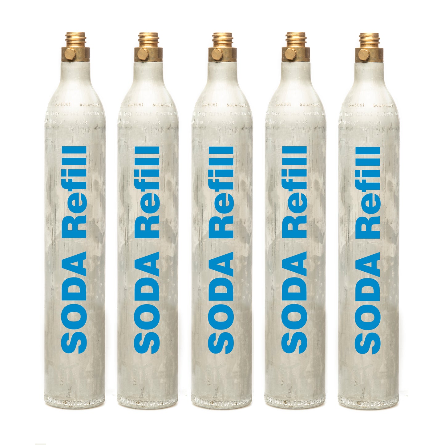 60l CO2 Refill - 5 Cylinders, Sodastream, Aarke, Philips, Quooker