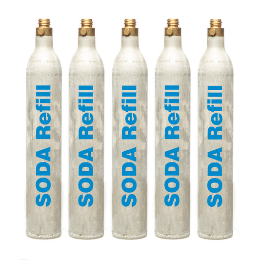 60l CO2 Refill - 5 Cylinders, Sodastream, Aarke, Philips, Quooker