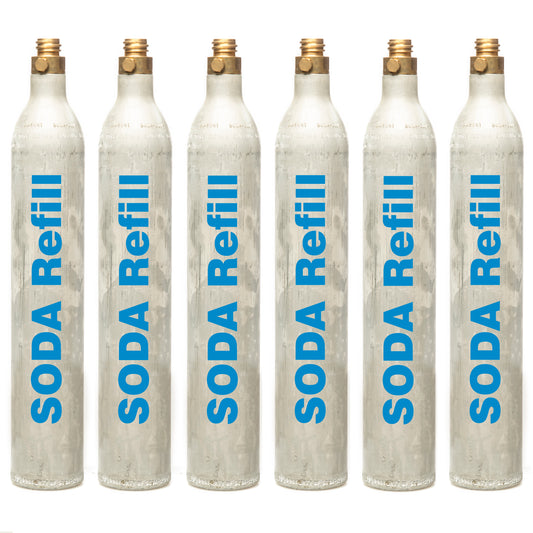 60l CO2 Refill - 6 Cylinders, Sodastream, Aarke, Philips, Quooker